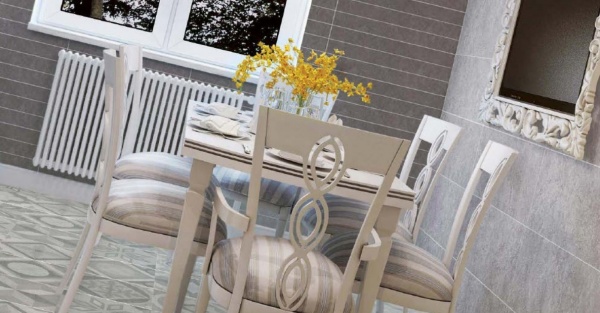 Плитка TABRIZ TILE Prud Silver Decor Relief 30x90 