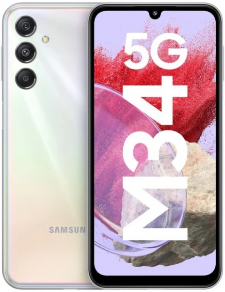 Смартфон Samsung Galaxy M34 5G 8/128GB silver (SM-M346BZSGSEK)