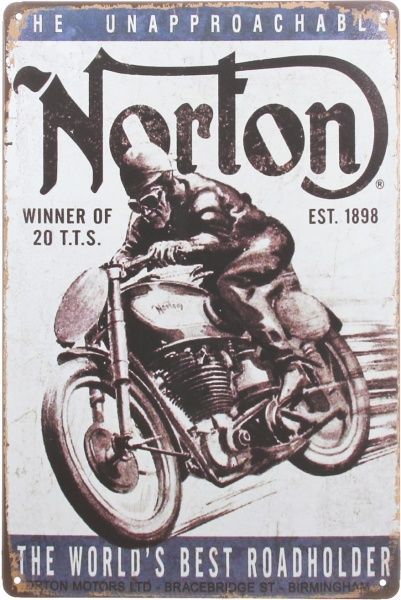 Табличка декоративная Norton 30x20 см 