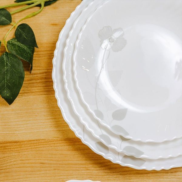 Тарелка обеденная Silver flower 24 см Luna