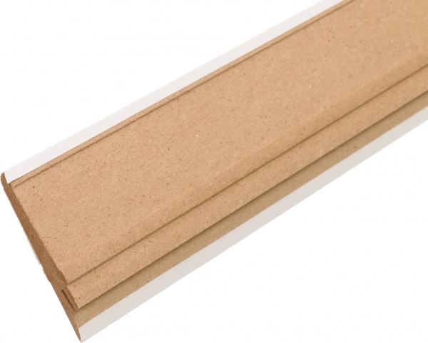 Плінтус білий польський 2070х82х21 мм 