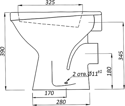 Чаша унитаза Kolo Idol без полочки