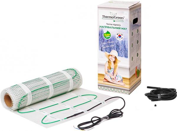 Нагрівальний мат Thermogreen двожильний TGMT 2 м2 300 Вт