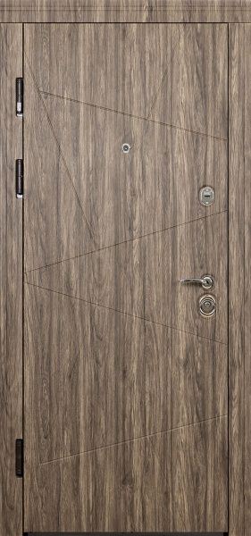Двері вхідні Abwehr АП2-411 096Л (ДАН+КЕ) Kale257/Kale252 дуб англійський 2050x960мм ліві