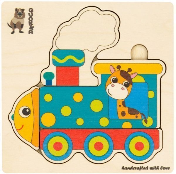 Пазл деревянный Quokka Поезд 6333893