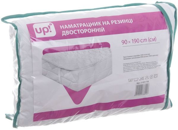 Наматрасник UP! (Underprice) двусторонний на резинке микрофибра 90x190 см 