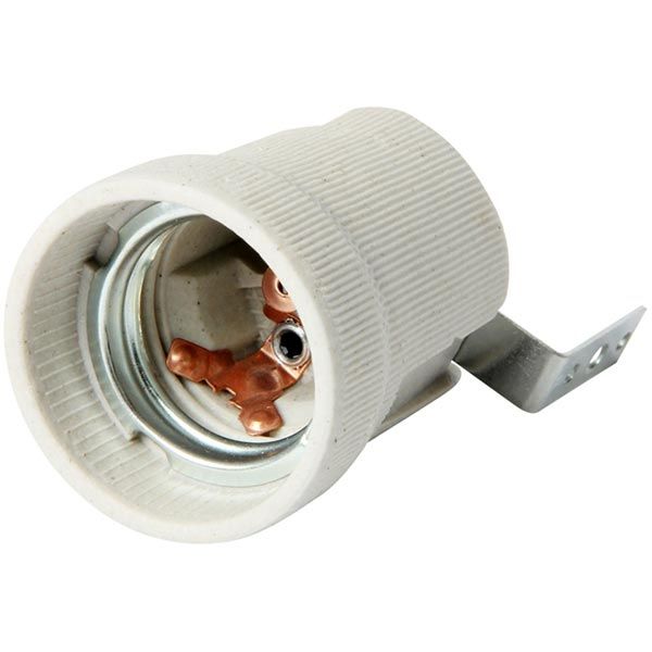 Патрон керамический E.Next E27 белый