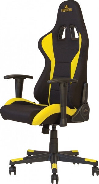 Кресло Nowy Styl HEXTER ML R1D TILT PL70 FAB/01 BLACK/YELLOW FR черный/желтый 