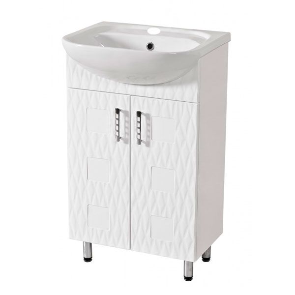 Тумба підлогова Aqua Rodos Ассоль 50 з умивальником Nova 50