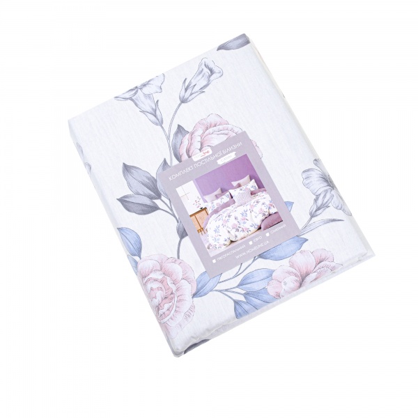 Комплект постільної білизни Морозна троянда євро різнокольоровий Homeline 