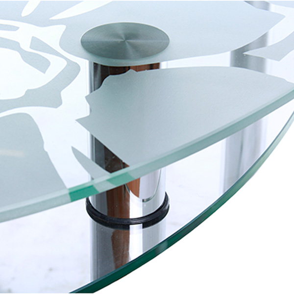 Стол обеденный Maximum DT O Маки матовые с полкой