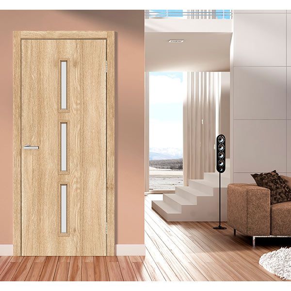 Дверне полотно ОМіС Техно Т03 ПО 800 мм дуб савана