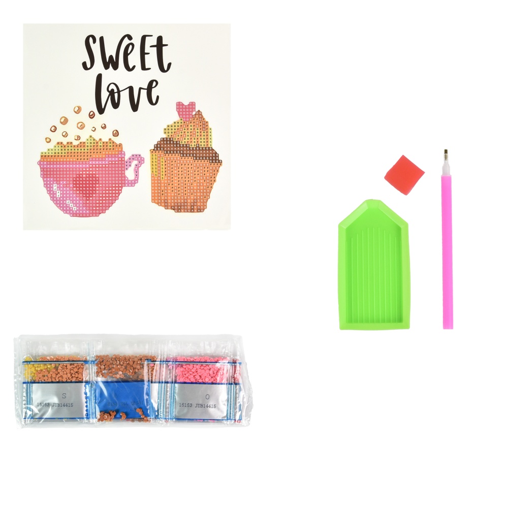 Алмазная мозаика 18х18 см в ассортименте Strateg