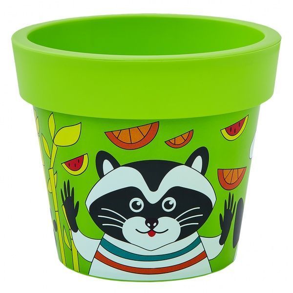 Горщик пластиковий Алеана Гамма 14x12 см круглий оливковий 