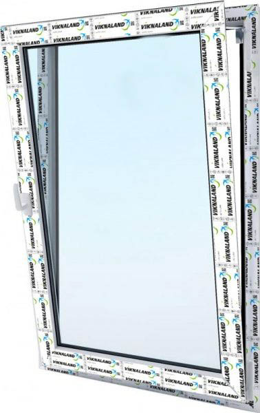 Окно поворотно-откидное VIKNALAND В 58 880x1350 мм правое 