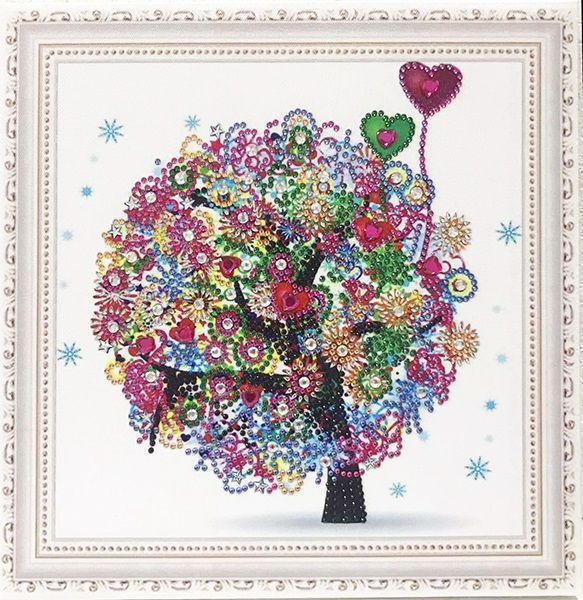 Набір для творчості Дерево кохання 30x30 см 188734 Діамантові ручки 