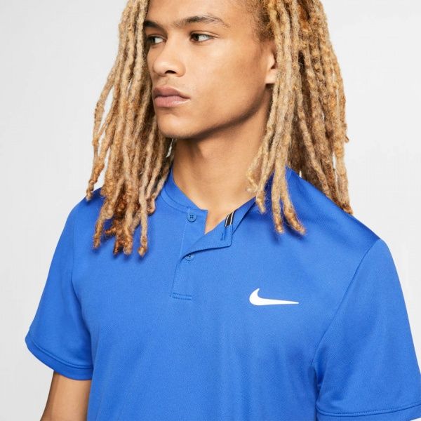 Поло Nike M NKCT DRY POLO BLADE AQ7732-480 р.S синій