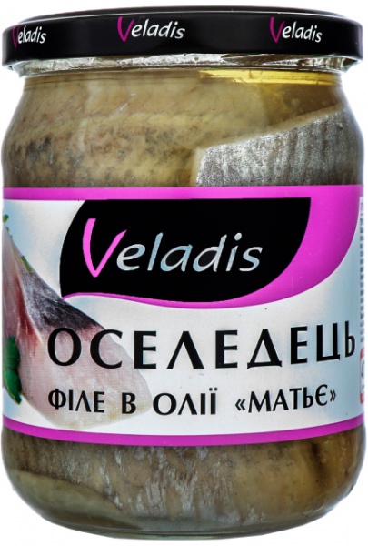 Оселедець Veladis філе в олії Матьє 470