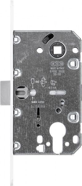 Дверний замок міжкімнатний AGB Mediana Evolution B011035091 білий