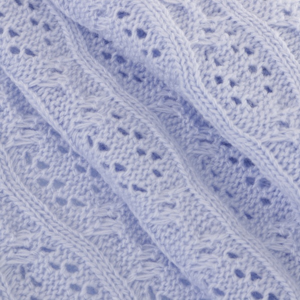 Плед Banian вязаный 90x100 см голубой 