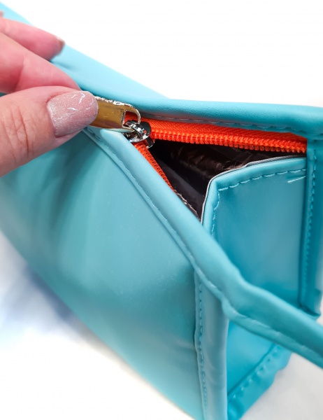 Косметичка класична 24х14х8 см блакитний