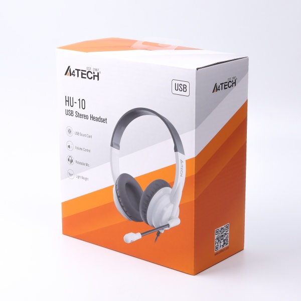 Навушники A4Tech HU-10 (Black + White) black/white (HU-10 (Black + White)) 