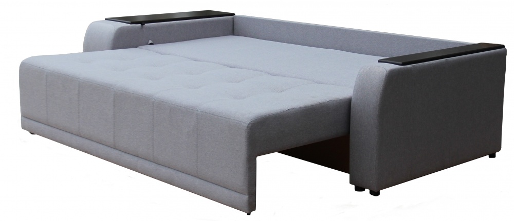 Диван прямой Берегиня Батлер левый серый графит 2430x1100x910 мм