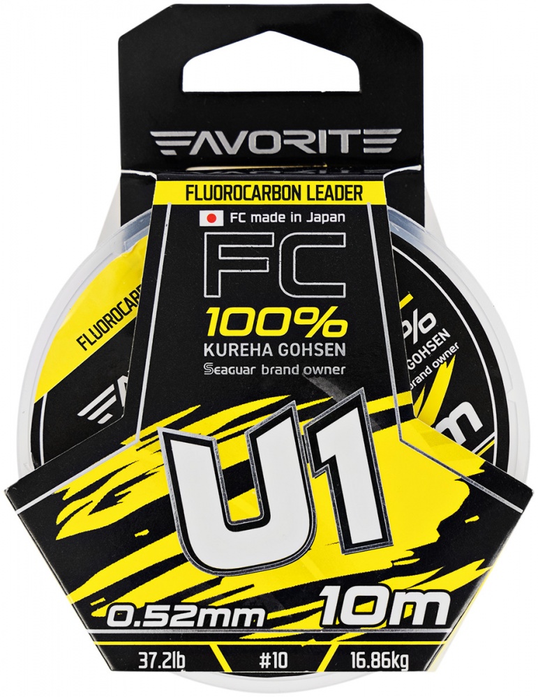 Флюорокарбон Favorite 10 м 0,52 мм 16,86 кг U1 FC