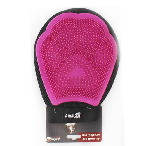 Перчатка массажная AnimAll MG9608 розовая 67011