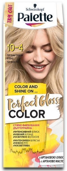 Краска для волос Palette Perfect Gloss Color с аргановым маслом 10-4 перламутровый блонд 70 мл