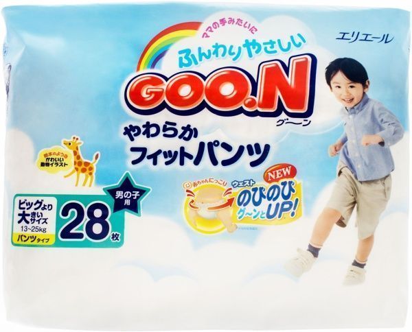 Підгузки-трусики Goon для хлопчиків XXL 28 шт. 753142
