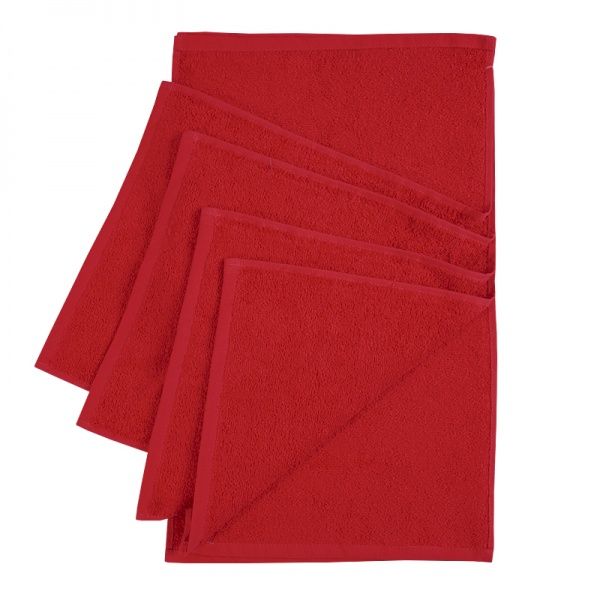Салфетка махровая 30x50 см красный Ярослав 