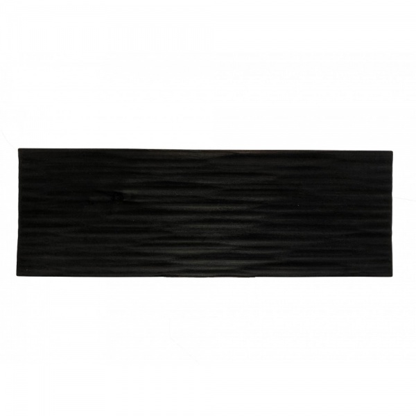 Дошка сервірувальна чорна рельєфна 35х12 см Tarkus