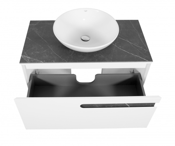 Тумба Aqua Rodos Остiн білий мат зі стільницею 90 см та умивальником Zero 46 (АР000043101)