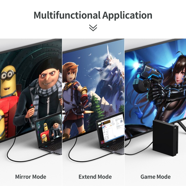 Кабель Choetech XHH01-BK, HDMI V.2.1, 8К 60 Гц 2 м black (XHH01-BK) 