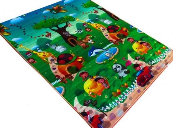 Игровой коврик Lanor беби мат Алфавит англ./Зоопарк 150х180х1 см