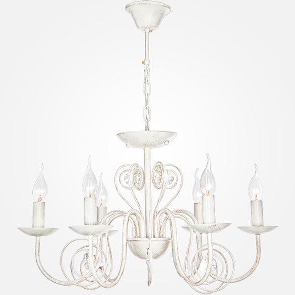 Люстра підвісна Strotskis Tomas 6x60 Вт E14 біло-золотистий 60018/6