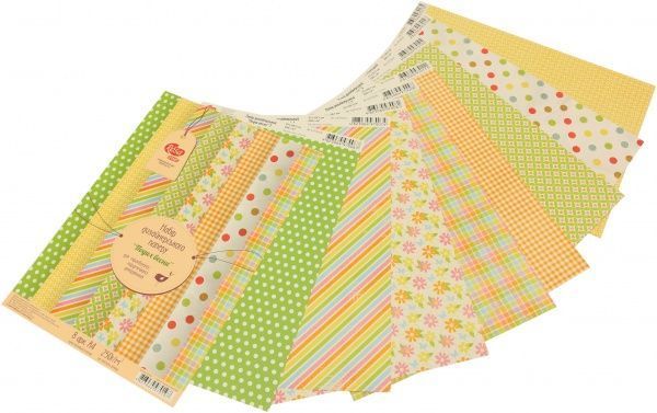 Папір для дизайну Подих весни 8 аркушів A4  21x29,7 см 250 г/м² Rosa Start