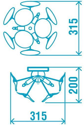 Бра Victoria Lighting 3x40 Вт G9 серебристый Haley/APЗ 