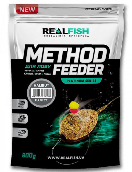 Прикормка RealFish 800 г палтус