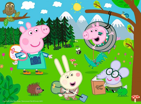 Пазлы Trefl Свинка Пеппа. Лесная экспедиция 18245