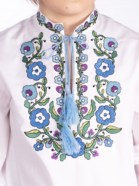 Вышиванка детская Эдельвика 47-23/00 р.122 белый 