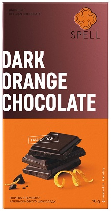 Шоколад Spell темный апельсиновый 70 г