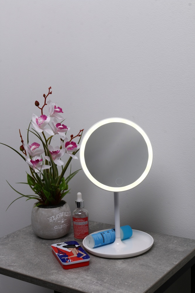 Зеркало-лампа декоративная Luna 3,6 Вт белый LML-IV0250-B