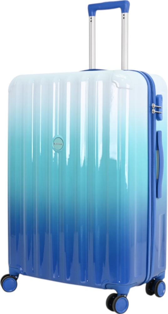 Чемодан Compass MS-2693 90 л синий с голубым 53x29x75 см L