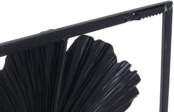 Декор настенный Клевер 89x31 см черный/золото 