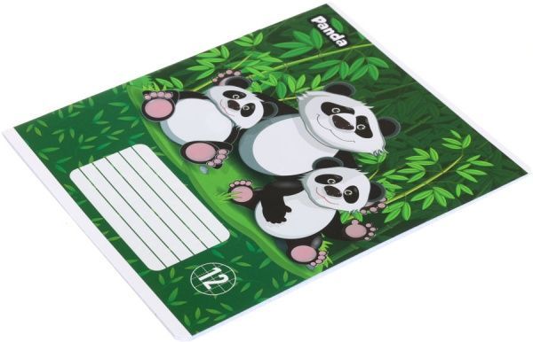 Зошит шкільний 12 аркушів у клітинку Panda