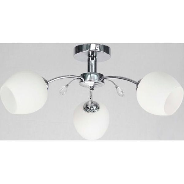 Люстра стельова Геотон С683-3 3x60 Вт E27 хром 