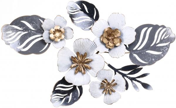 Декор настенный Сакура 38,7x63,5 см серый 