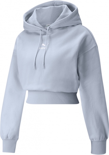 Джемпер Puma Classics Crop Hoodie 53351121 р. XL голубой